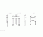 JUEGO EXTRACTOR FORZA SERIE C1100 DE PUENTE GUILLOTINA Y PATAS